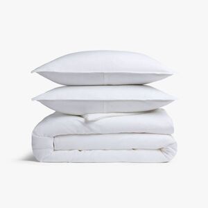 Parachute - Full/Queen Relaxed Linen Duvet Cover & Sham Set Wh White